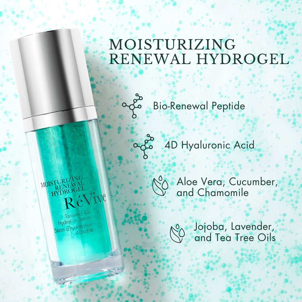 Moisturizing Renewal Hydrogel / Targeted 4D Hydration Serum Claims
